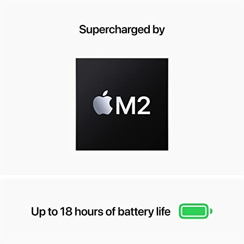 Apple M2 chip with up to 18 hours battery life